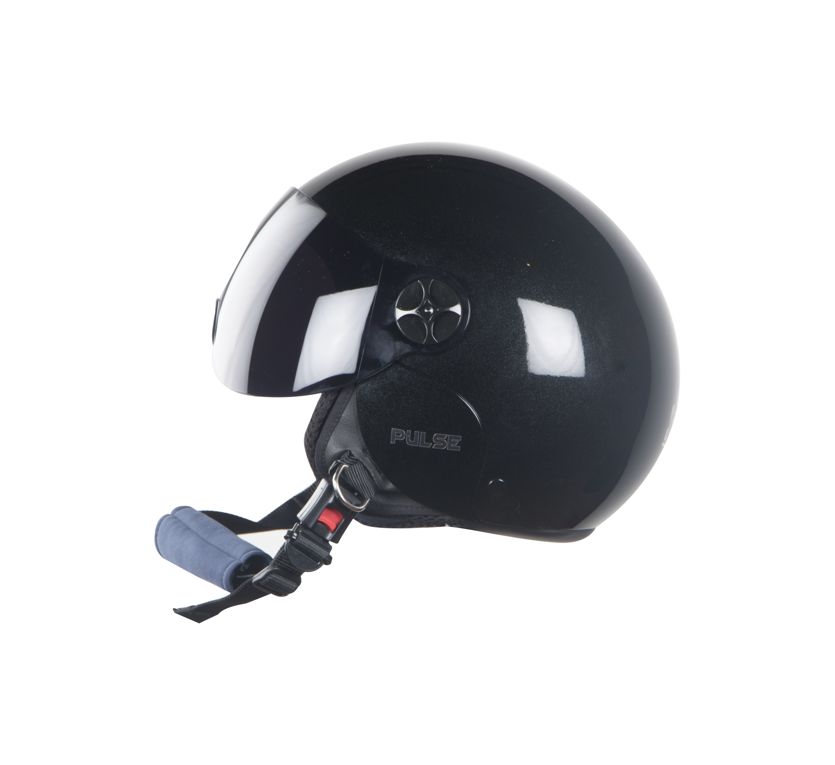 SBH-16 Pulse Glossy Black (For Boys)( Fitted With Clear Visor Extra Smoke Visor Free)